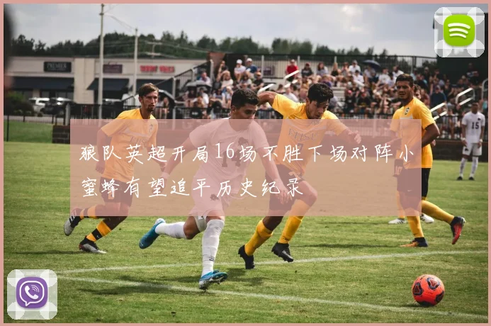 狼队英超开局16场不胜下场对阵小蜜蜂有望追平历史纪录